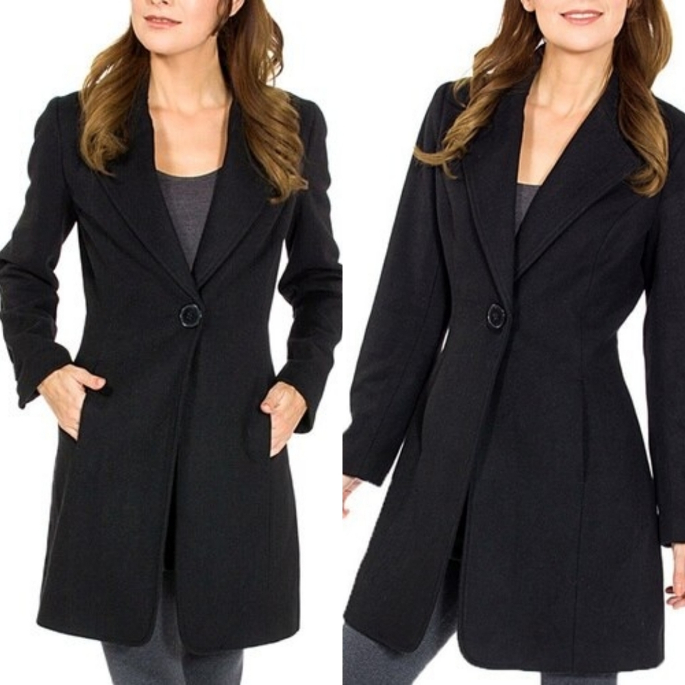 Alpine Swiss Stella Womens Wool Single Button Coat